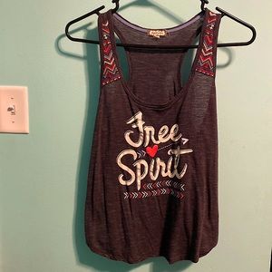 Free Spirit Gray Tank Top